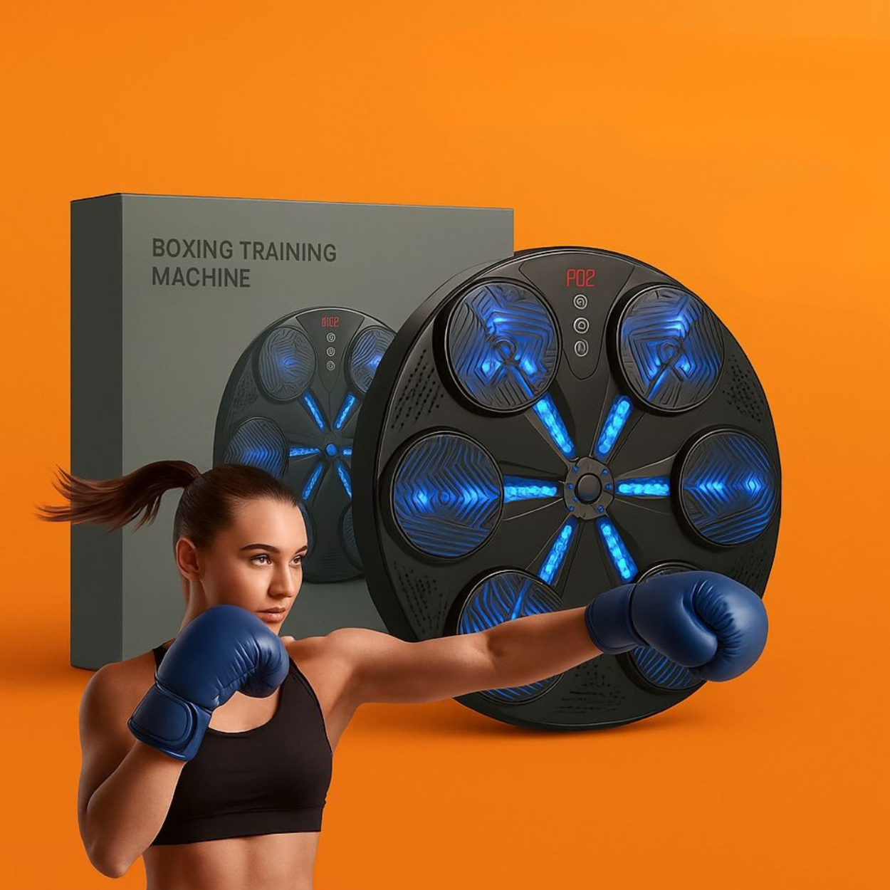 Machine de Boxe Bluetooth avec Musique Intelligente + CADEAU GRATUIT : Paire de Gants
